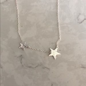 Silver star necklace